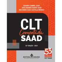 CLT Comentada SAAD 53ª Edição 2023 - Editora Mizuno