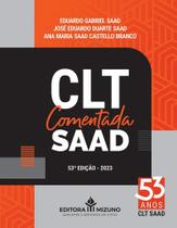 CLT Comentada Saad - 53ª Edição (2023)