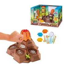 Club Massa Dino Land Vulcão Massa de Modelar Usual - Usual Brinq