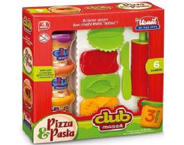 Club Massa Kit Mini Pizza E Pasta - Usual Brinquedos