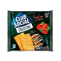 Club Social Crostini Sabor Tomate Seco e Salsinha 80g Club Social Crostini Sabor Tomate Seco e Salsinha 80g