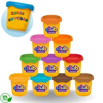 Clube massas kit 6 unidades massas de modelar sortidas