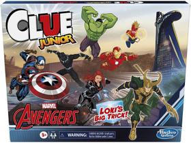 Clue Junior: Marvel Avengers Edition Board Game for Kids Ages 5+, Loki's Big Trick, Classic Mystery Game for 2-6 Players (Amazon Exclusive)