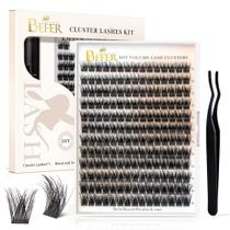 Clusters de cílios BEFER Lash Clusters D Curl 180 unidades 10-16 mm