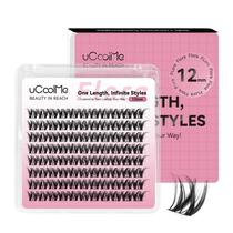 Clusters de cílios uCoolMe Flora Lash 12 mm D Curl 0,05 mm preto Clusters de cílios uCoolMe Flora Lash 12 mm D Curl 0,05 mm preto