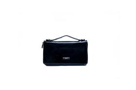 Clutch feminina pequena de couro verniz preto Ivete Clutch feminina pequena de couro verniz preto Ivete