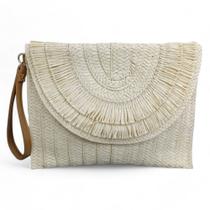 Clutch Sapato Da Corte Palha Desfiado