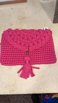 Cluth com fio de malha rosa Cluth com fio de malha rosa