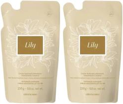 Cmbo com 2 Refil Hidratante acetinado lily 200ml