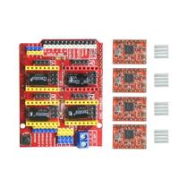 CNC Shield V3 Para Impressora 3D Arduino Máquina De Gravação Com 4 Drivers De Motor De Passo A4988 4 CNC Shield V3 Para Impressora 3D Arduino Máquina De Gravação Com 4 Drivers De Motor De Passo A4988 4