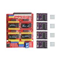 CNC Shield V3 Para Impressora 3D Arduino Máquina De Gravação Com 4 Drivers De Motor De Passo A4988 4 CNC Shield V3 Para Impressora 3D Arduino Máquina De Gravação Com 4 Drivers De Motor De Passo A4988 4