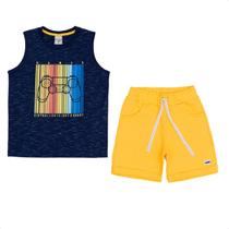 Cnjunto Infantil Masculino Regata Game Algodão Have Fun