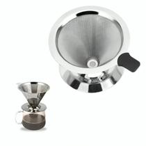 Coador Aço Inox Para Café Permanente Sem Papel