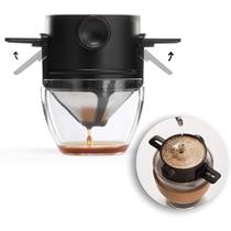 Coador Cafe Filtro Inox Portatil Mini Retratil Individual Reutilizavel Sem Papel Copo Xicara Coador Cafe Filtro Inox Portatil Mini Retratil Individual Reutilizavel Sem Papel Copo Xicara
