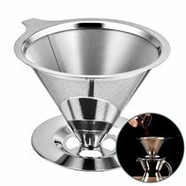 Coador Café Inox 106 Reutilizável Sem Filtro Pour Over Aço Coador Café Inox 106 Reutilizável Sem Filtro Pour Over Aço