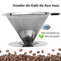 Coador de Café de Aço Inox Tamanho 102