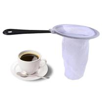 Coador de Café de Pano Flanelado - Tam. 11cm Diam - 01 peça - Cabo de Plástico - Panami