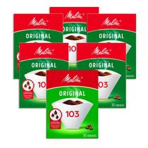 Coador De Café De Papel Filtro Melitta N103 Kit 6