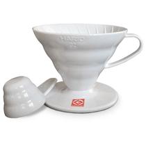 Coador de Café Hario V60 em Acrílico Branco - Tamanho 02