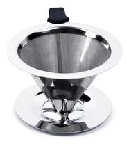 Coador De Café Inox Reutilizável Dispensa filtro 102 médio