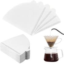 Coador de Café Kit 100 Unidades Refil Filtro de Papel Descartável