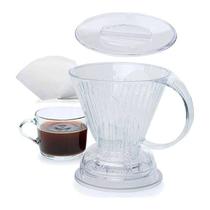 Coador de Café Transparente Clever 500ml + 100 Filtros Coador de Café Transparente Clever 500ml + 100 Filtros
