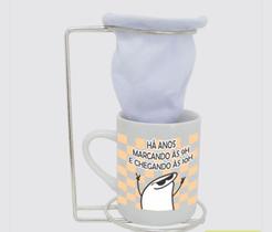 Coador de Pano Individual com Suporte e Caneca