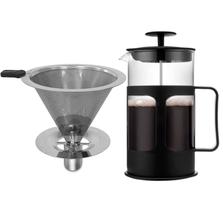 Coador Ecológico Inox T.103 + Prensa Francesa 650ml Unitermi Coador Ecológico Inox T.103 + Prensa Francesa 650ml Unitermi