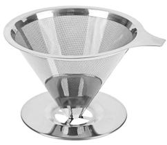Coador Filtro De Café 102 Inox Peneira Aço Sem Uso De Papel
