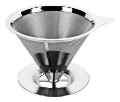 Coador Filtro De Café Aço Inox Sem Uso De Papel 103 Lavável