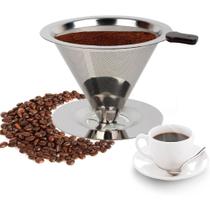 Coador Filtro de Café Inox sem Papel Peneira Premium Permanente Reutilizável
