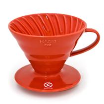 Coador Hario V60 Cerâmica Vermelho Tamanho 02 Coador Hario V60 Cerâmica Vermelho Tamanho 02