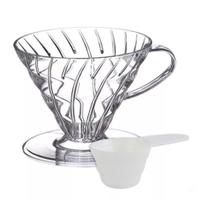 Coador Hario V60 - Tamanho 01 - Transparente (Acrílico)