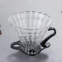 Coador N102 de Vidro Para Café Porta Filtro Com Suporte