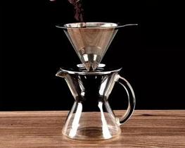 Coador Para Cafe Inox Filtro Reutilizável Pequeno Cuador