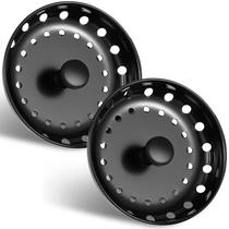 Coador para pia de cozinha Retisee 3,5" em aço inoxidável preto Coador para pia de cozinha Retisee 3,5" em aço inoxidável preto