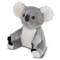 Coala de Pelúcia Cinza 24 cm Antialérgico