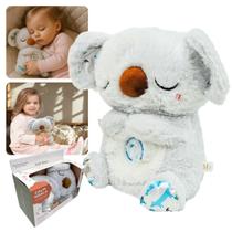 Coala Respira Para Bebê Dormir Relaxante Brinquedo Pelúcia Koala