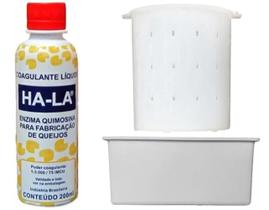 Coalho + 1 Forma Frescal 0,5Kg + 1 Forma Mussarela 1Kg