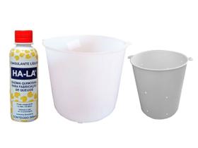 Coalho Ha-la 200ml + Forma Redonda 1kg + Forma Redonda 500g
