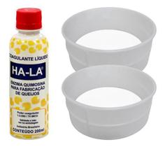 Coalho Líquido Ha-La 200Ml + 2 Formas Queijo Canastra 1Kg Coalho Líquido Ha-La 200Ml + 2 Formas Queijo Canastra 1Kg