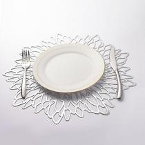 Coasters 6pcs pvc placemat para mesa de jantar almofada oca almofadas de montanha-russa esteiras de tigela de mesa tapetes e almofadas