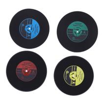 Coasters FELTECHELECTR Record, 10 peças de tapete Music Party