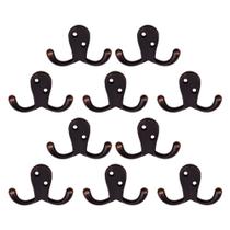 Coat Hook Design House Double Horizontal Polido a Óleo