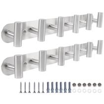 Coat Hook Rack Vanloory montado na parede com 12 ganchos de aço inoxidável Coat Hook Rack Vanloory montado na parede com 12 ganchos de aço inoxidável
