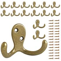 Coat Hooks CBWLWJ, montados na parede, com pino duplo pesado (pacote com 15) Coat Hooks CBWLWJ, montados na parede, com pino duplo pesado (pacote com 15)