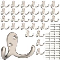 Coat Hooks iBosins Heavy Duty Double Pin montados na parede x28