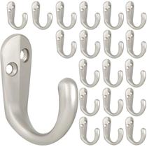 Coat Hooks iBosins montados na parede, pino único, 20 peças +40 parafusos
