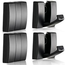 Coat Hooks Queekay Folding Hideaway, 4 peças, alumínio espacial