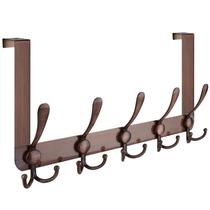 Coat Hooks TICONN Over The Door 5 Heavy Duty Tri Coat Rack